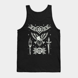 Traditional tattoo pattern Tank Top